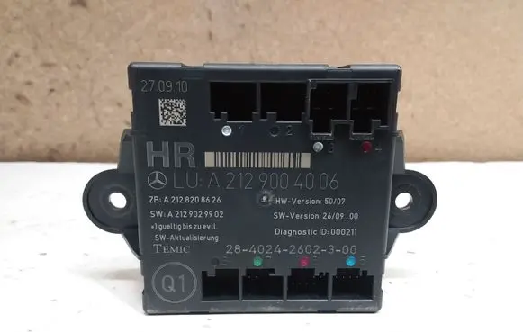 Mercedes-Benz C W204 Door control unit/module A2129004006