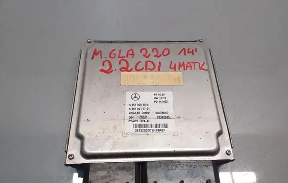 Mercedes-Benz GLA W156 X156 Engine ECU kit and lock set A6519003001
