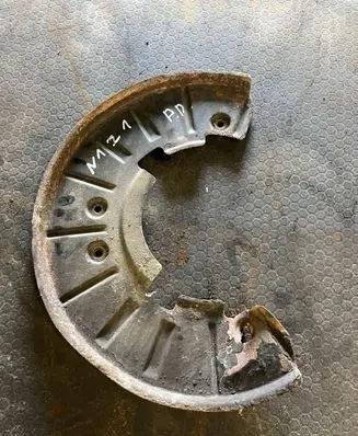 Porsche Cayenne (9PA) Front brake disc dust cover plate 