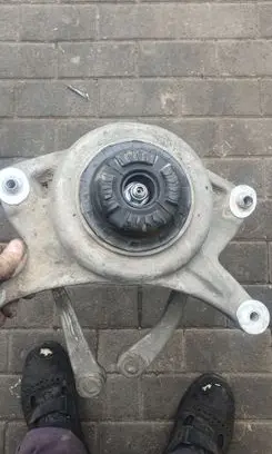 Front shock absorber with coil spring