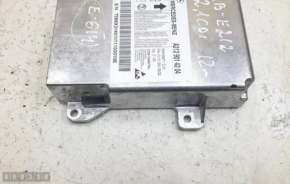 Mercedes-Benz E W212 Airbag control unit/module T08XX31401011100010E 5WK43871 A2129014204