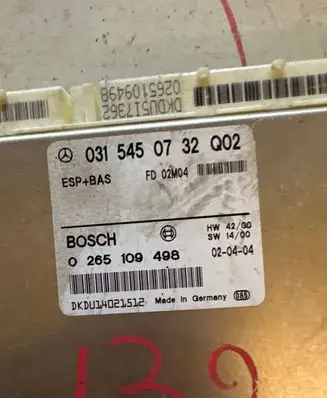 Mercedes-Benz E W210 ABS control unit/module 0315450732Q02 0265109498