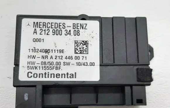 Mercedes-Benz E W212 Fuel injection pump control unit/module A2129003408