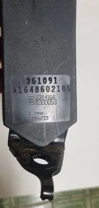 Mercedes-Benz GL X164 Third row seat belt A1648602185