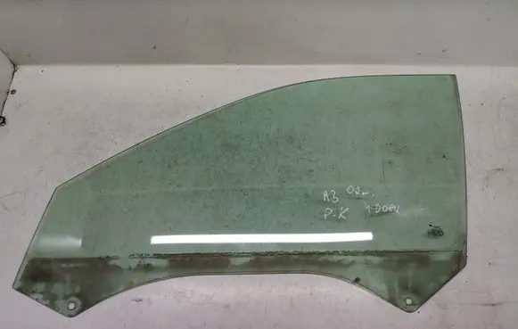 Audi A3 S3 8L Front door window glass four-door