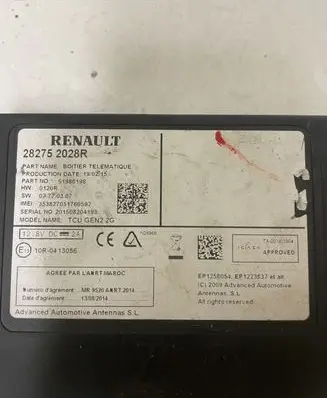 Renault Megane III Phone control unit/module 282752028R