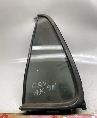 Rear vent window glass