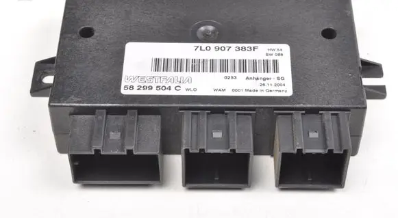 Volkswagen Touareg I Tow bar trailer control unit/module 7L0907383F