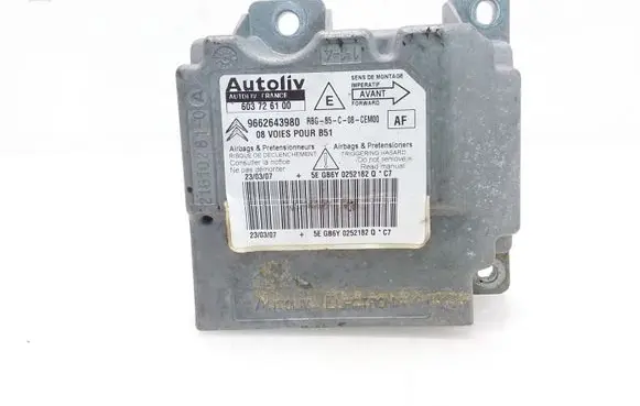 Citroen C4 I Airbag control unit/module 9662643980