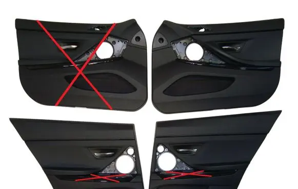 BMW 6 F06 Gran coupe Rear door card panel trim 010297