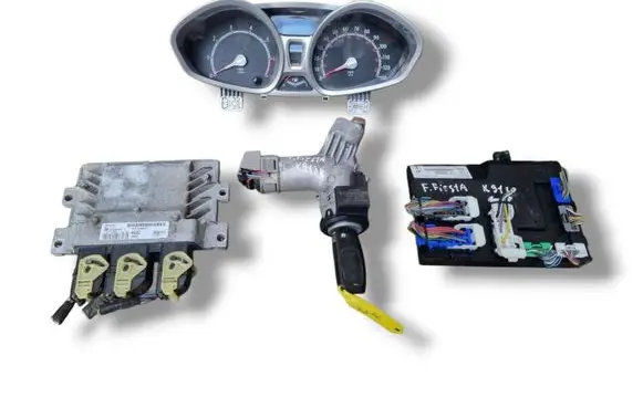 Ford Fiesta Engine ECU kit and lock set S180047035 BV21-12A650-FC