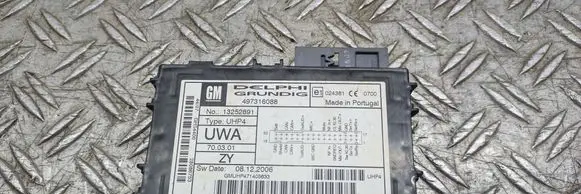 Opel Astra H Bluetooth control unit module 497316088