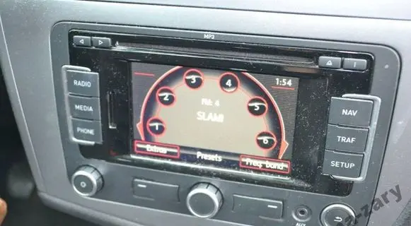 Seat Leon (1P) Navigation unit CD/DVD player brak