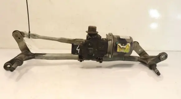 Front wiper linkage and motor