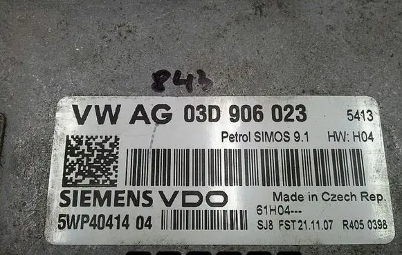 Skoda Fabia Mk2 (5J) Engine control unit/module VWAG03D906023