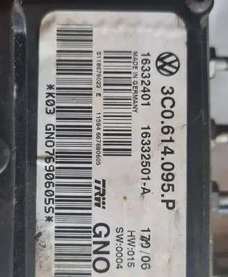 Volkswagen PASSAT B6 ABS Pump 3C0614095P 16332401 16332501A