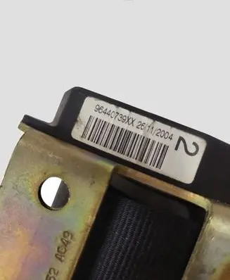 Peugeot 407 Rear seatbelt 0402095 D506452AC49 4480103