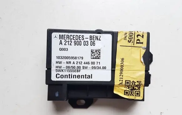 Mercedes-Benz E W212 Fuel injection pump control unit/module A2129000306