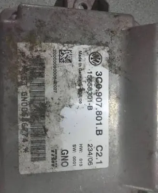 Volkswagen PASSAT B6 Hand brake control module 3C0907801B 15658301B SN00586774