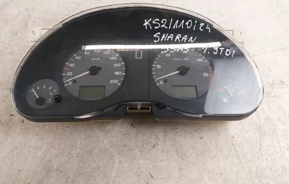 Volkswagen Sharan Speedometer (instrument cluster) 95VW10849ABA