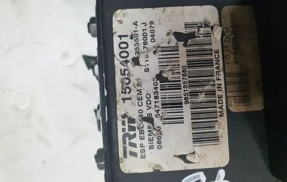 Peugeot 407 ABS Pump 15054001 9651857880