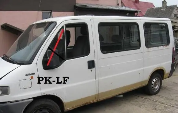 Fiat Ducato Front vent window/glass (coupe) DOT36AS2M126 43R000980 PKF00012E