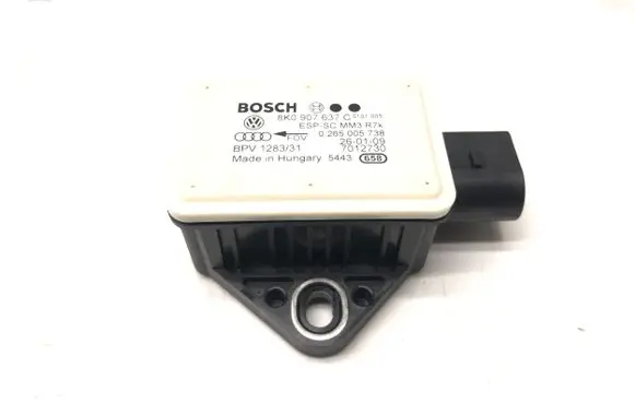 Audi A4 S4 B8 8K ESP acceleration yaw rate sensor 8K0907637C 0265005738 7012730