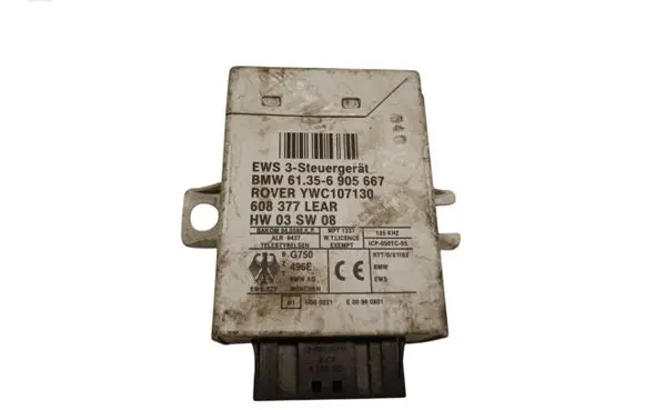 BMW X5 E53 Immobilizer control unit/module 61356905667 YWC107130 608377LA