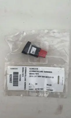 Skoda Yeti (5L) Hazard light switch 5L0953235