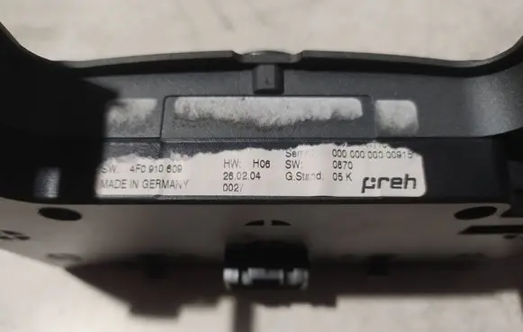 Audi A6 S6 C6 4F Head unit multimedia control 4F0910609 00000000000915