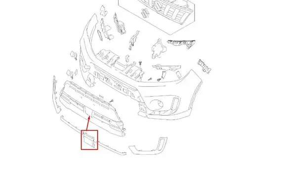 Suzuki Vitara (LY) Front bumper splitter molding 7179086R10C48