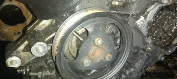 Opel Zafira A Water pump pulley 90502887
