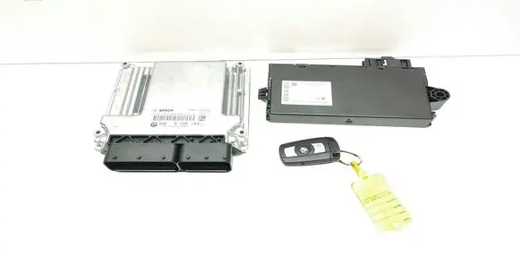 BMW 5 E60 E61 Engine ECU kit and lock set 8506199 0281016066 9147226