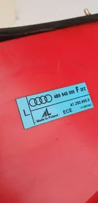 Audi A6 S6 C5 4B Rear/tail lights 4B9945095F 412909999