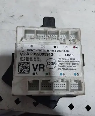Mercedes-Benz C W205 Door control unit/module A2059005913 A2059010207