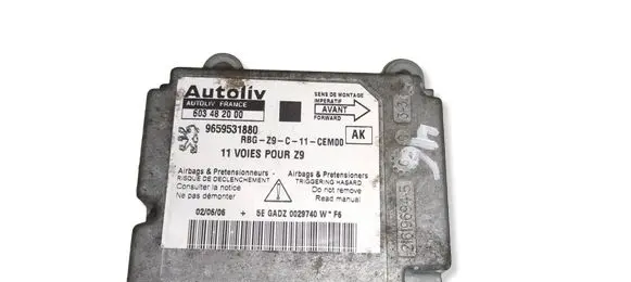 Peugeot 607 Airbag control unit/module 9659531880 603482000