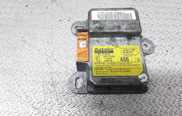 Peugeot 406 Airbag control unit/module 9637176480 550725200