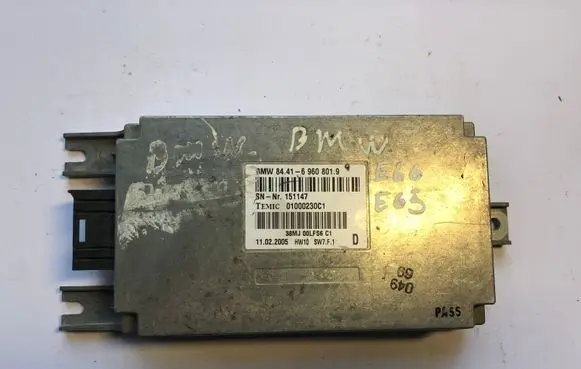 BMW 7 E65 E66 Voice control module 6960801 84416960801 844169608019