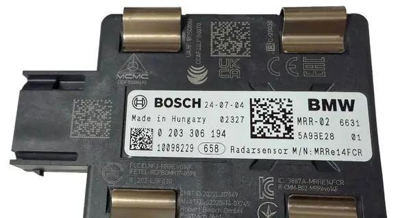 BMW i5 G60 Distronic sensor radar 0203306194 10098229 5A9B228