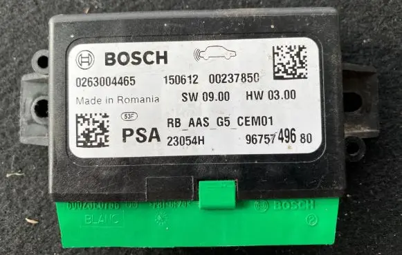 Peugeot 308 Parking PDC control unit/module 9675749680 00237850 0263004465
