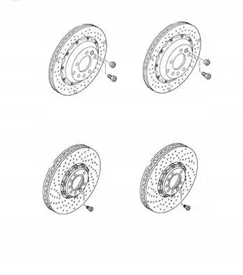 Audi RS4 B9 Brake discs and calipers set BI4TEILE