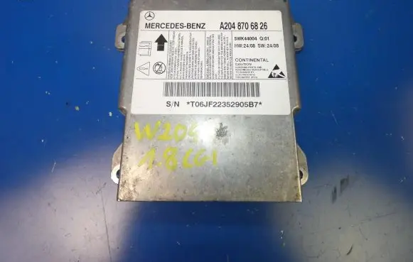 Mercedes-Benz C W204 Airbag control unit/module A2048706826 5WK44004 T05T2235295557
