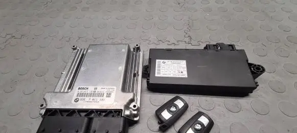 BMW 5 E60 E61 Engine ECU kit and lock set 7811151 170067252 0281015130