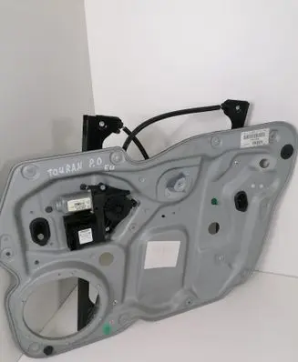 Volkswagen Touran I Front door window regulator with motor 1T1837730AE