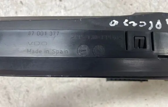 Citroen Xsara Picasso Speedometer (instrument cluster) 9651667380 110008966J07 87001377
