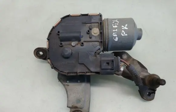 Front wiper linkage and motor