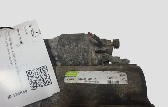 Peugeot 307 Starter motor 9648644680