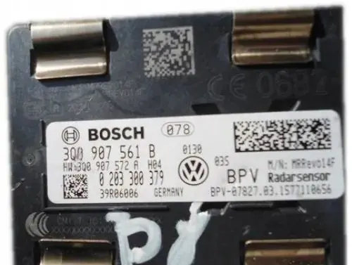 Volkswagen PASSAT B8 Distronic sensor radar 3Q0907561