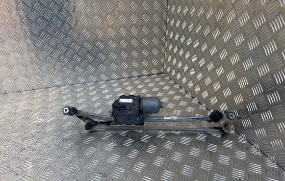 Front wiper linkage and motor