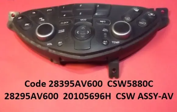 Nissan Primera Climate control unit 28395AV600 CSW5880C